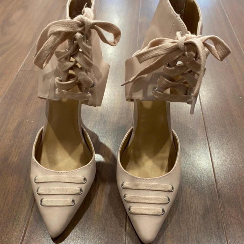 Dusty pink heels